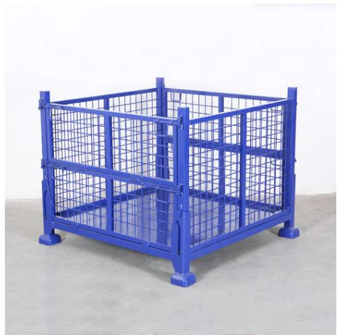 حاوية سلكية معدنية قابلة للتكديس